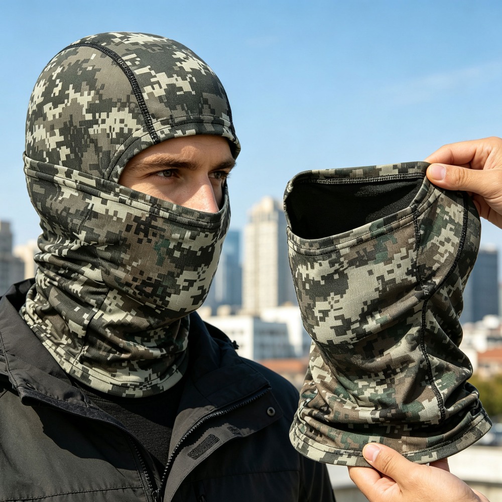 Outdoor Hunting Prints - 防風迷彩フルフェイスバラクラバスキーマスク軽量ネックフェイスカバー、バイク、サイクリング、ハンティング、アウトドアスポーツ用